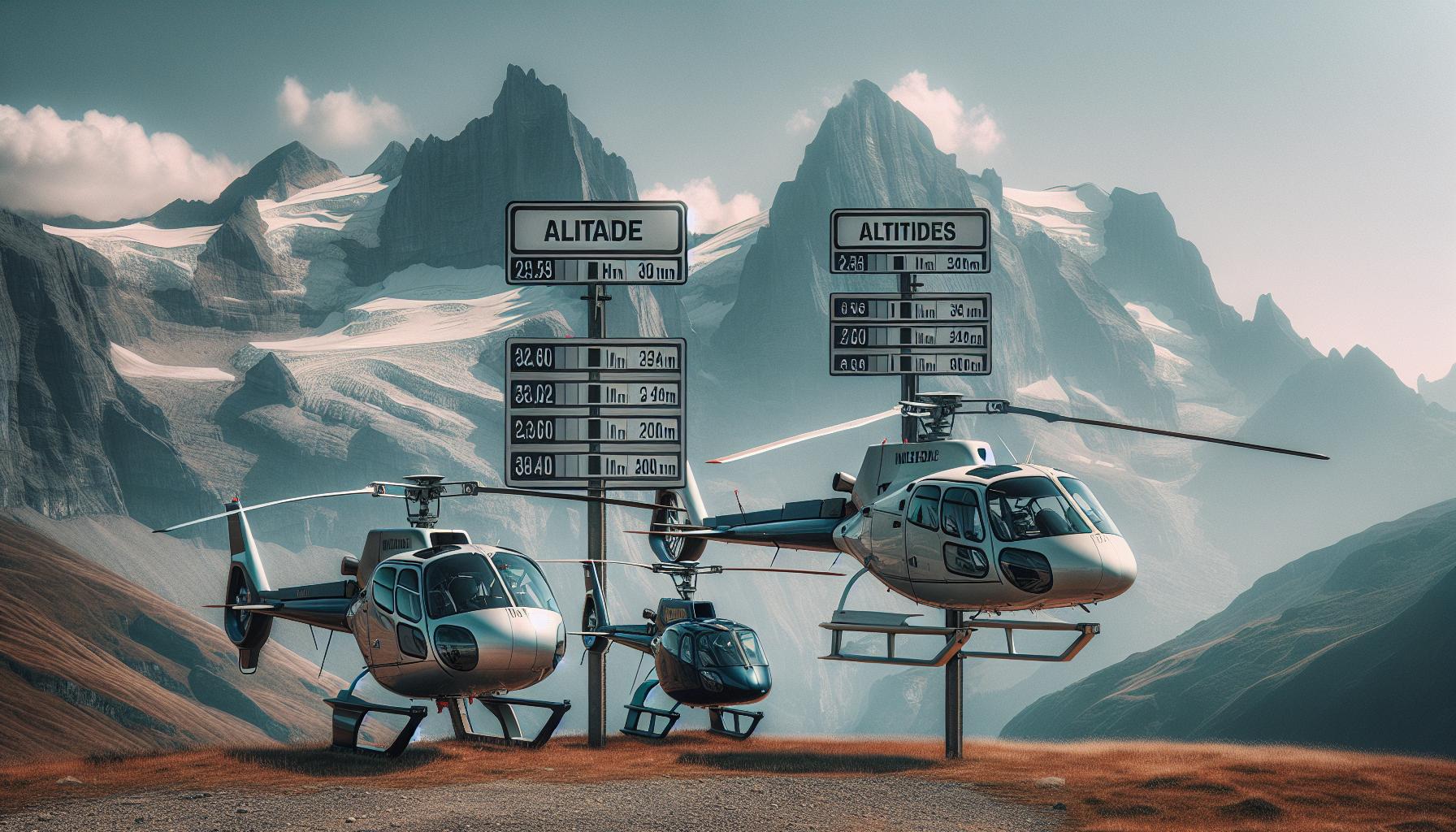 Comparing Helicopter Altitude Limits by Model