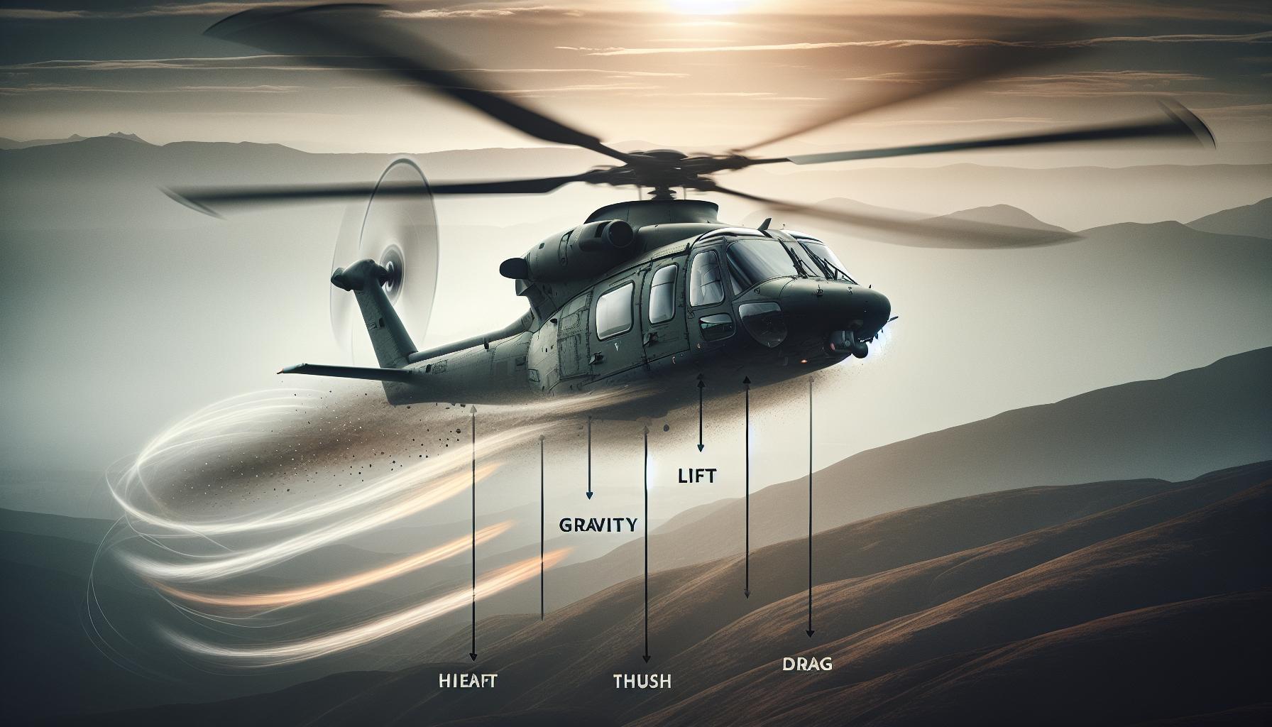 Exploring the Four Forces of Flight in Helicopters