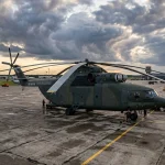 Mil Mi-26 the biggest operational heavy-lift helicopter in the world on tarmac